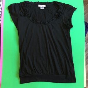 Self-esteem black Short sleeve top